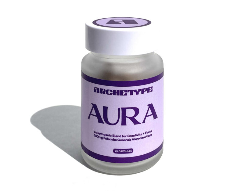 ARCHETYPE AURA Microdosis Paddenstoel Capsules (Fles van 25)